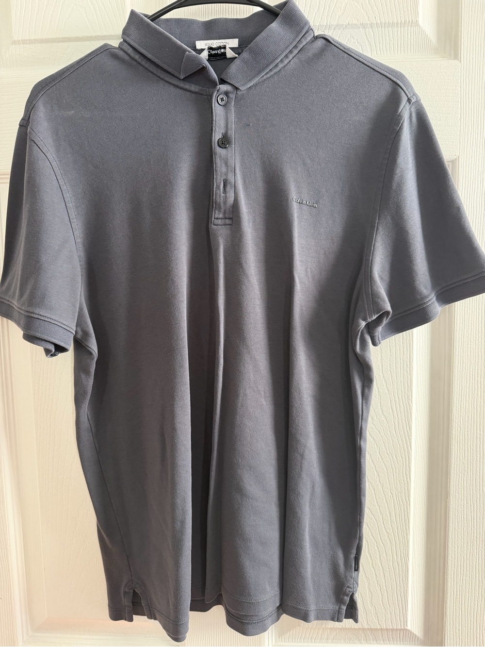 Calvin Klein Men's Charcoal Gray Polo
